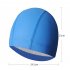 Breathable Swimming  Cap Ear Protection Universal Waterproof Swimming Hat Lake blue