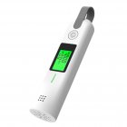 Breathalyzer Blowing Type Tester Type-C Rechargeable ASIC Chip High-Accurate Digital Display 16 Second Results Sound And Light Prompts Breath Tester White