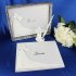 Bride and Groom White Wedding Guest Book Engagement Anniversary Guestbook Album Party Decor Supplies