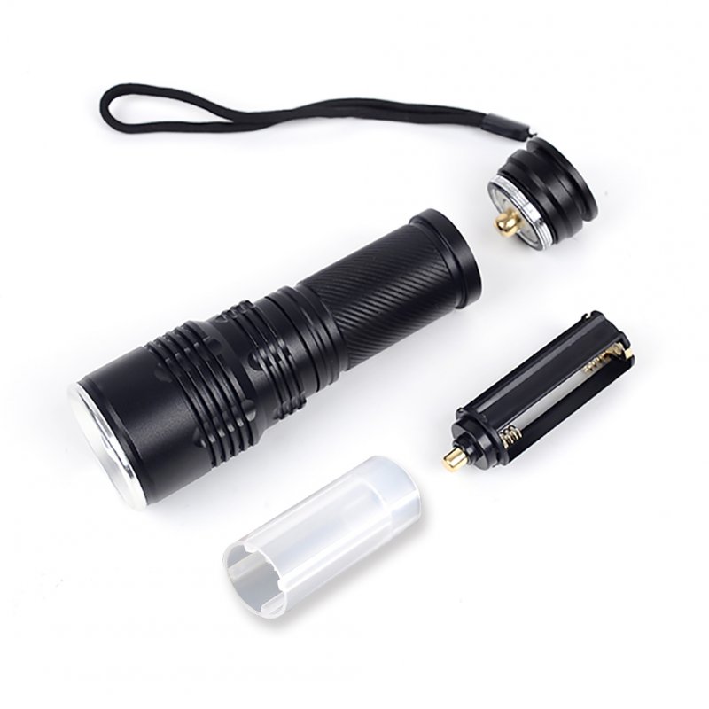 Bright XML T6 LED Flashlight Torch, Adjustable Focus Zoomable Tactical Flashlights, 5 Mode Torch Light Lamp for Outdoor