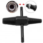Broken Screw Extractor High carbon Steel Dual Use Water Pipe Stud Drill Bits Remover Hand Tool black