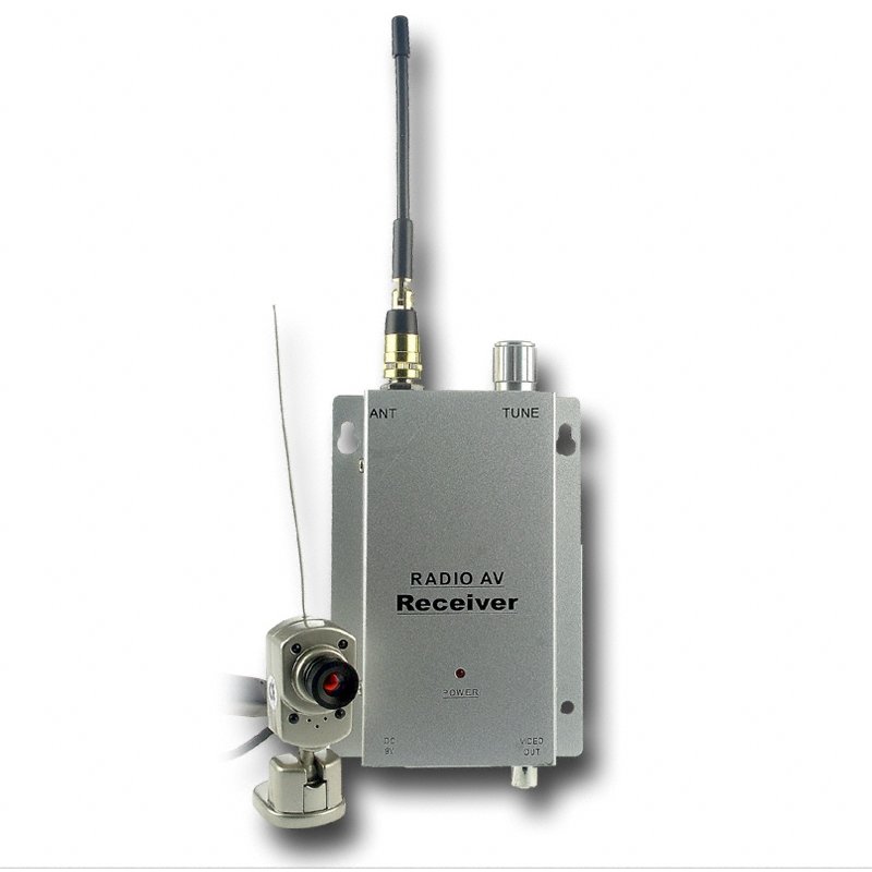 Mini Wireless Color Camera + Video Receiver (PAL)