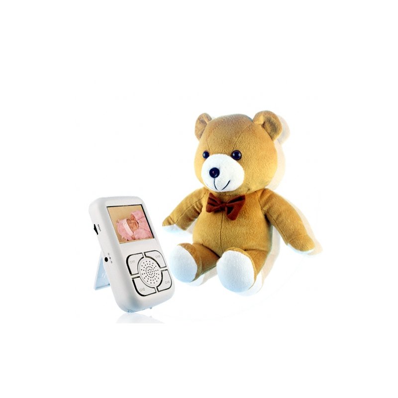Wireless 2.4GHz Baby Monitor Set -  Cuddly Bear Shaped Camera