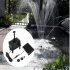 Brushless Solar Water  Pump Power Panel Kit Fountain Pool Garden Watering Black