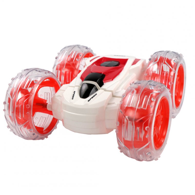 2.4G Remote Control Stunt Car 4CH Rechargeable Watch Control Double-sided Tumbling Vehicle Toys For Kids Birthday Xmas Gifts