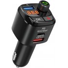 Bt 5 0 Fm Transmitter Car Mp3 Bluetooth Player Car Charger Audio Player black