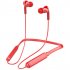 Bt 71 Neck mounted Bluetooth 5 0 In ear Wireless  Sports Headphones red