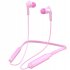 Bt 71 Neck mounted Bluetooth 5 0 In ear Wireless  Sports Headphones Pink