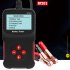 Bt201 Car Battery Tester Detector 12V Multi functional Battery Fault Scanner Automotive Diagnostic Tool Black Red