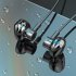 Bt25 Wireless Bluetooth Headset Power Display Large capacity Battery Neck Hanging Sports Headphone black