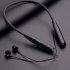 Bt25 Wireless Bluetooth Headset Power Display Large capacity Battery Neck Hanging Sports Headphone black