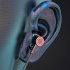 Bt25 Wireless Bluetooth Headset Power Display Large capacity Battery Neck Hanging Sports Headphone black