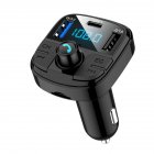 Bt29 Bluetooth-compatible Car  Mp3  Player With Led Frequency Display Qc3.0 Double Usb Car Fast Charger Handsfree Wireless Fm Transmitter black