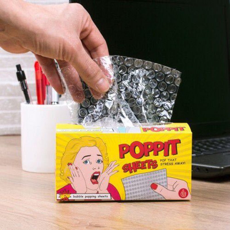 Wholesale Bubble Wrap Joke Prank Stress Sheets Relief Novelty Stocking Filler Gift as shown From