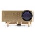 Budget Mini Projector has a 400 1 contrast ratio  1 67 million displayable colors  a projection size of 20 to 80 inches and 5 inputs  AV  VGA  USB  SD and HDMI 