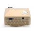 Budget Mini Projector has a 400 1 contrast ratio  1 67 million displayable colors  a projection size of 20 to 80 inches and 5 inputs  AV  VGA  USB  SD and HDMI 