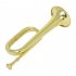 Bugle Trumpet Big Horn Thickened Tubes Curved Mouthpiece Interface Brass Horn School Wind Instrument Gold