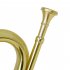 Bugle Trumpet Big Horn Thickened Tubes Curved Mouthpiece Interface Brass Horn School Wind Instrument Silver