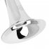 Bugle Trumpet Big Horn Thickened Tubes Curved Mouthpiece Interface Brass Horn School Wind Instrument Silver