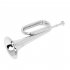 Bugle Trumpet Big Horn Thickened Tubes Curved Mouthpiece Interface Brass Horn School Wind Instrument Silver