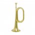 Bugle Trumpet Big Horn Thickened Tubes Curved Mouthpiece Interface Brass Horn School Wind Instrument Silver