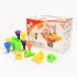 Building Block Set Montessori Occupational Therapy Fine Motor Toy for Toddlers and Preschoolers with 96 Pegs in Board