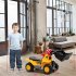 Bulldozer Car Toy Construction Truck Front Loader Truck Kids Toy With Simulate Stone Cap yellow
