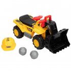 Bulldozer Car Toy Construction Truck Front Loader Truck Kids Toy With Simulate Stone Cap yellow