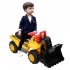 Bulldozer Car Toy Construction Truck Front Loader Truck Kids Toy With Simulate Stone Cap yellow