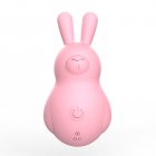 Bunny Shape Vibrating Egg 10 Modes Rechargeable Clits Vagina Sucking Vibrator Adult Masturbation Supplies Sex Toys pink