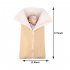 Bunting Bag Outdoor Wool Knitted Thick Warm Blanket Multifunctional Sleeping Bag for Infants and Newborns Beige