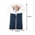Bunting Bag Outdoor Wool Knitted Thick Warm Blanket Multifunctional Sleeping Bag for Infants and Newborns white