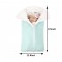 Bunting Bag Outdoor Wool Knitted Thick Warm Blanket Multifunctional Sleeping Bag for Infants and Newborns Mint color