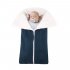 Bunting Bag Outdoor Wool Knitted Thick Warm Blanket Multifunctional Sleeping Bag for Infants and Newborns Beige