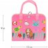 Busy Board Toy For Toddlers Felt Dressing Learning Cloth Book Early Education Toys Gifts For Boys Girls dolphin pink