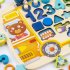 Busy School Bus Wooden Alphabet Number Shape Puzzles Toys Toddlers Fishing Toy Rings Counting Sorting Educational Math Toys For Boys Girls busy school bus