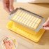 Butter Dispenser Butter Slicer Cutter Cheese Storage Container With Transparent Cover Cutter Slicer Easy Cutting Kitchen Supplies Refrigerator Freezer Fresh Box