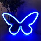 Butterfly LED Light Battery/USB Powered Luminous Wall Decorative Lamp For Home Living Room Party Festival Decor blue