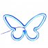 Butterfly LED Light Battery USB Powered Luminous Wall Decorative Lamp For Home Living Room Party Festival Decor blue