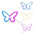 Butterfly LED Light Battery USB Powered Luminous Wall Decorative Lamp For Home Living Room Party Festival Decor blue
