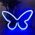 Butterfly LED Light Battery USB Powered Luminous Wall Decorative Lamp For Home Living Room Party Festival Decor blue