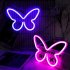 Butterfly LED Light Battery USB Powered Luminous Wall Decorative Lamp For Home Living Room Party Festival Decor blue