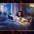 Butterfly LED Light Battery USB Powered Luminous Wall Decorative Lamp For Home Living Room Party Festival Decor blue