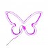 Butterfly LED Light Battery USB Powered Luminous Wall Decorative Lamp For Home Living Room Party Festival Decor Purple