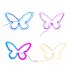 Butterfly LED Light Battery USB Powered Luminous Wall Decorative Lamp For Home Living Room Party Festival Decor Purple