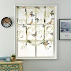 Butterfly Pattern Short Sheer Curtains Roman Blinds Tulle Curtains for Kitchen Window Door Decoration Butterfly 120 120cm 80G