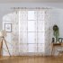 Butterfly Print Sheer Window Curtains Room Decor for Living Room Bedroom Kitchen W 200cm   H 270cm