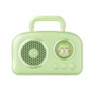 C-270 Wireless Speaker Powerful Loudspeaker Rechargeable Lightweight Speaker USB Flash Drive TF Card Player Small Night Light For Travelling Home Parties Activities Mint Green