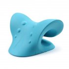 C-type Neck Massage Pillow Neck Shoulder Stretcher Cervical Traction Device Healthy Sleep Tools For Pain Relief blue
