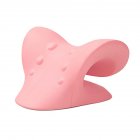 C-type Neck Massage Pillow Neck Shoulder Stretcher Cervical Traction Device Healthy Sleep Tools For Pain Relief pink